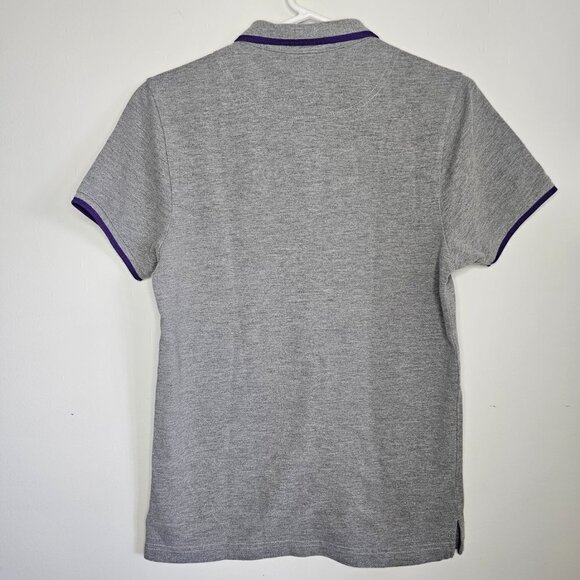Men's Grey/Purple H&M Short sleeve Golf Shirt, Size Small - Picture 6 of 13